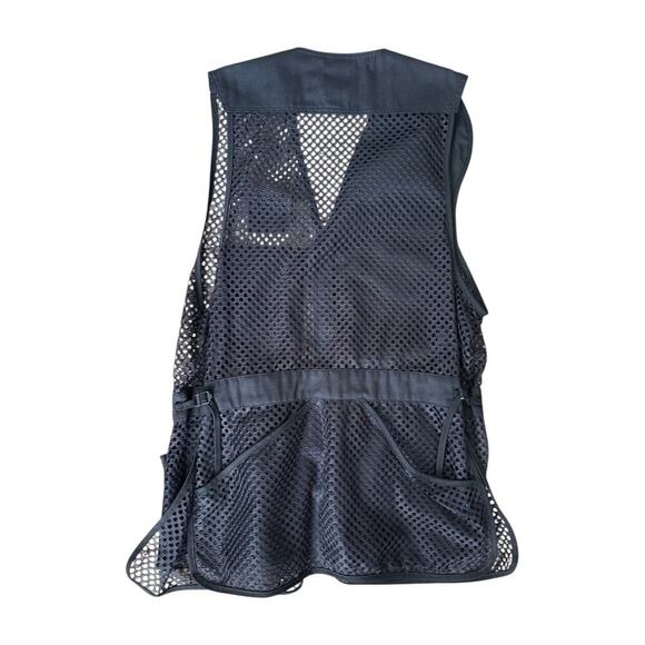 10X USA Made Men’s XL Mesh Hunting Outdoor Vest Black Utility Pockets Breathable - Picture 2 of 3
